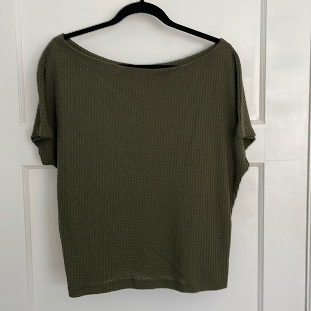 Express Boat Neck Comfy Short Sleeve Top